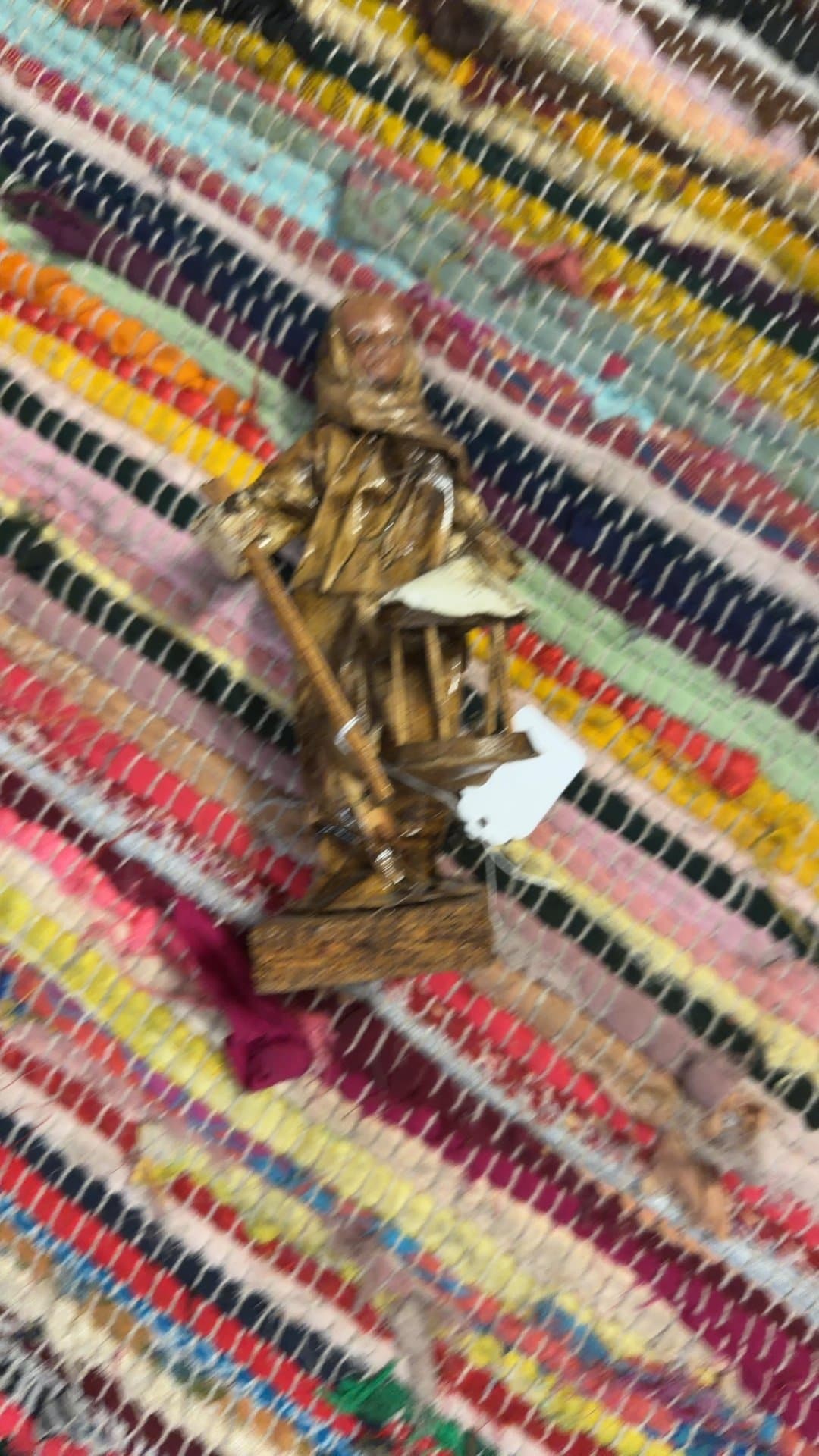 Wooden Fisherman Figurine - Image 1