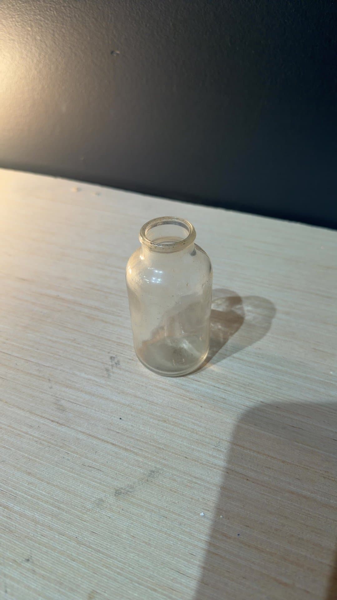 Vintage Owens-Illinois Clear Glass Apothecary Bottle - Image 1
