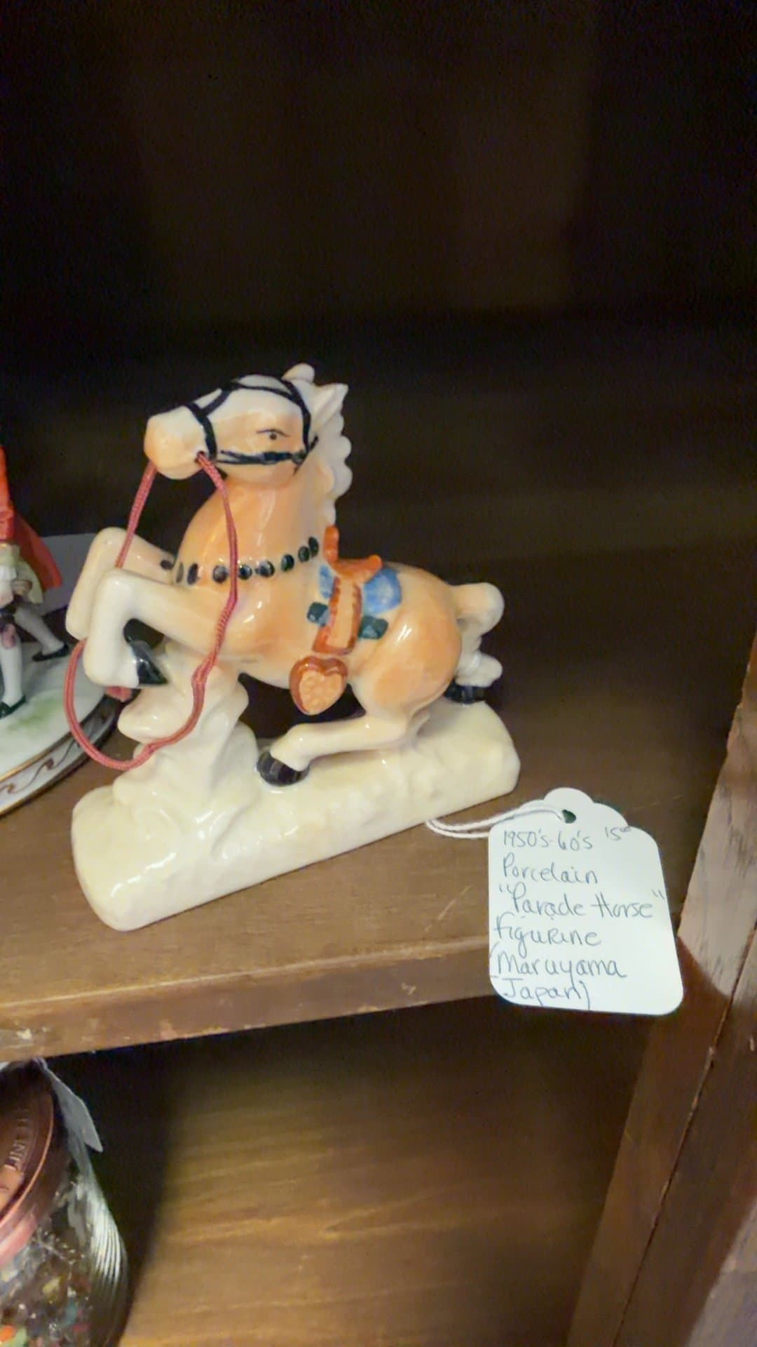 1950s-60s Porcelain Parade Horse Figurine