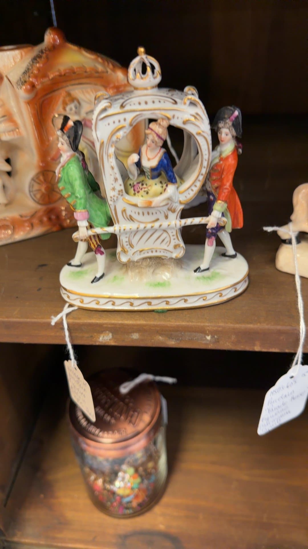 Vintage Porcelain Carriage Figurine - Image 1