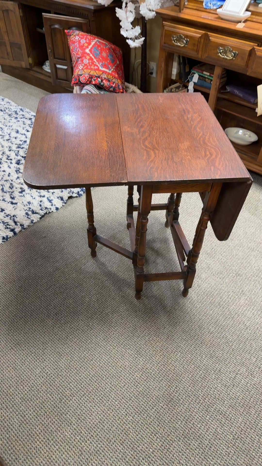 Vintage Drop Leaf Side Table - Image 1