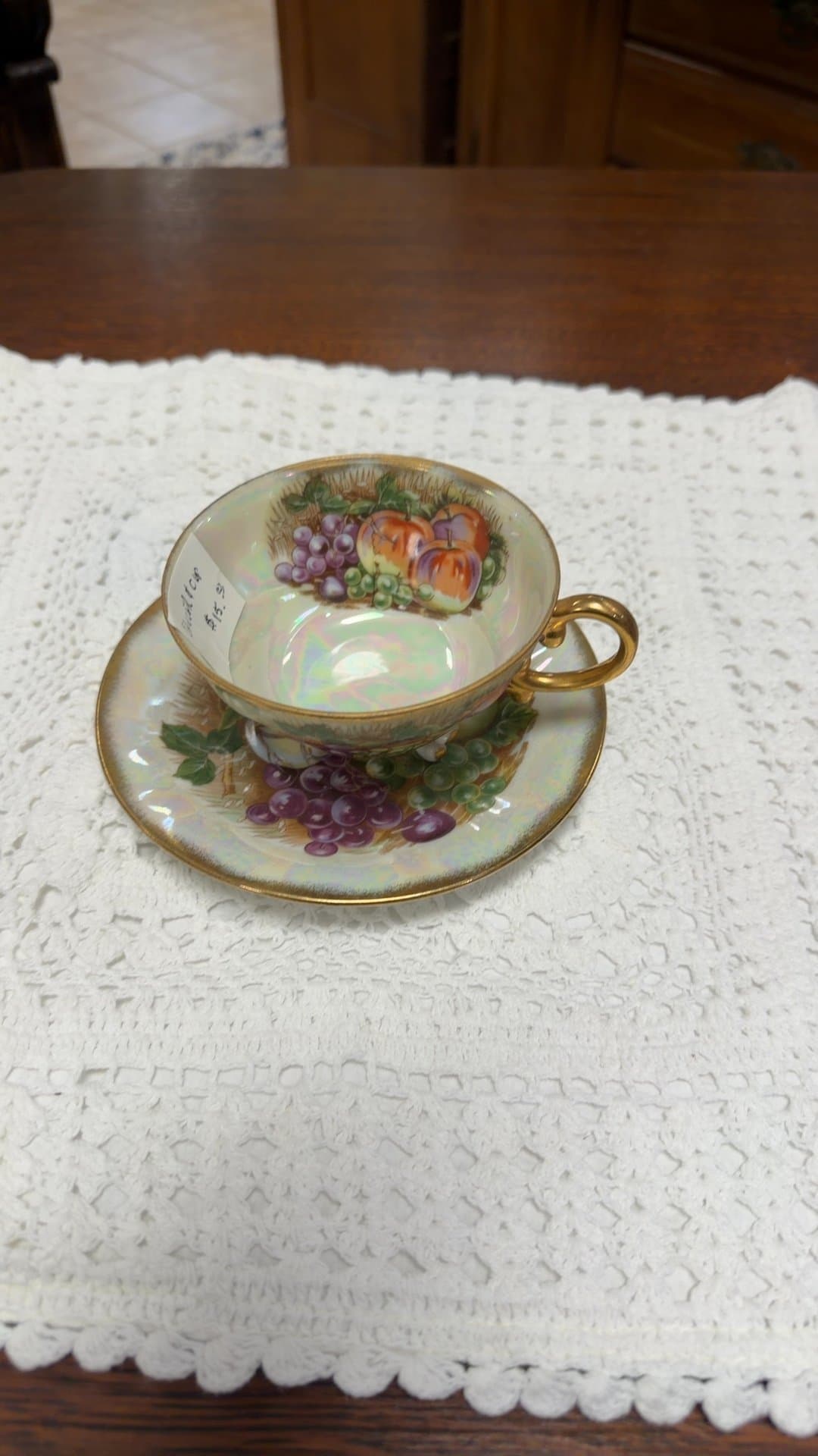 Vintage Royal Sealy Japan Lusterware Teacup and Saucer - Image 1