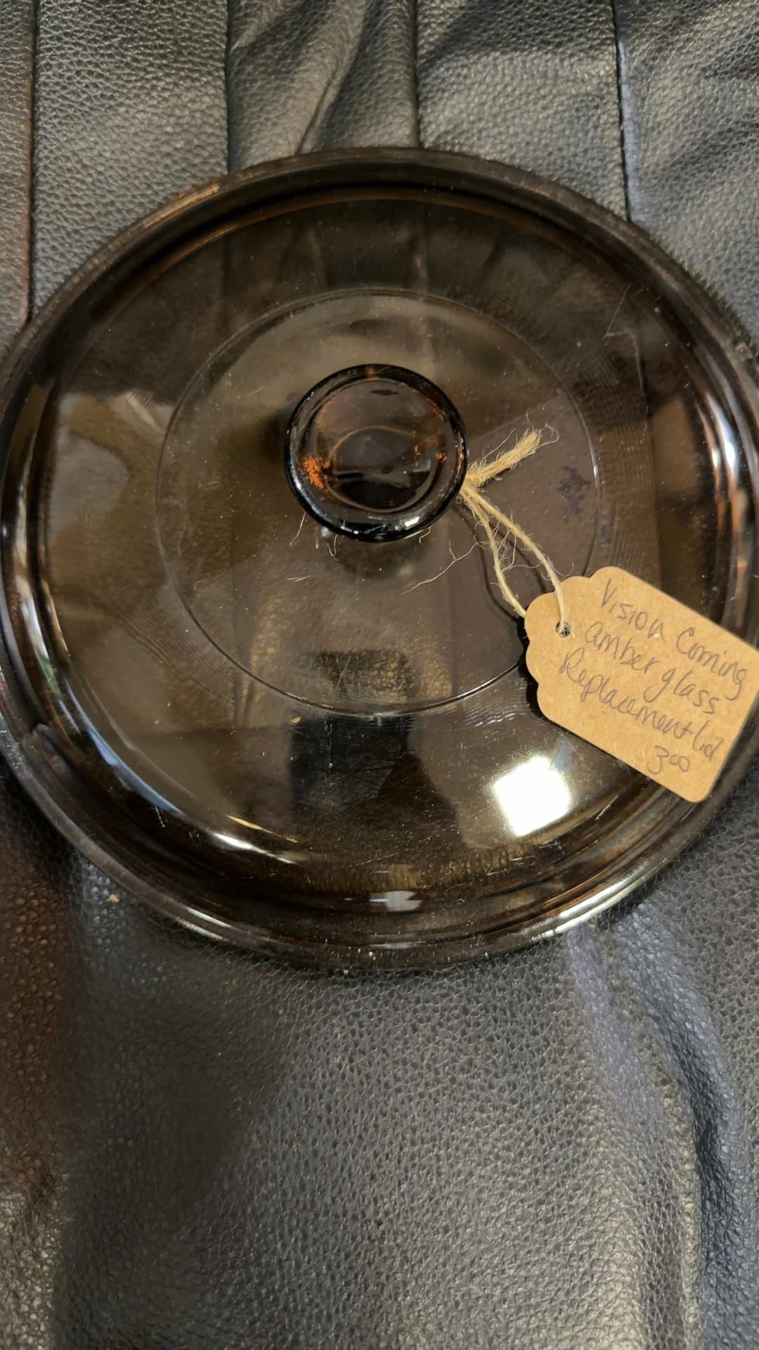 Vision Corning Amber Glass Replacement Lid - Image 1