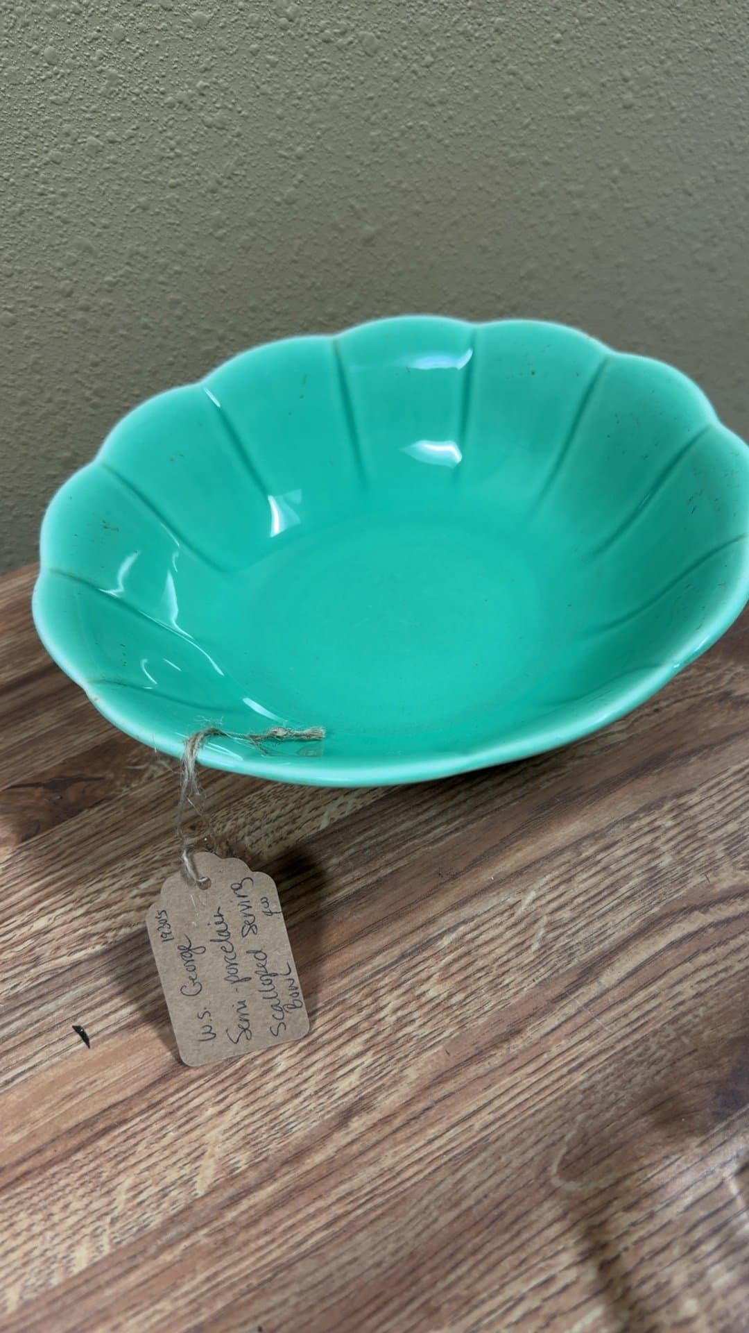 Vintage W.S. George Semi-Porcelain Serving Bowl - Image 1
