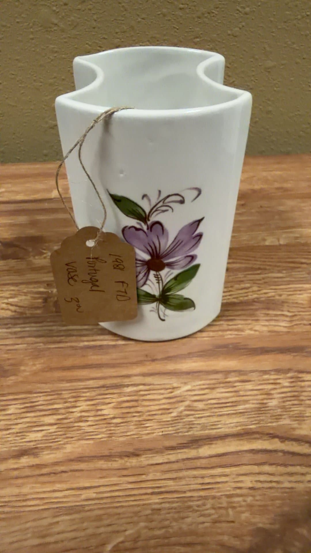1981 FTD Portugal Ceramic Vase - Image 1