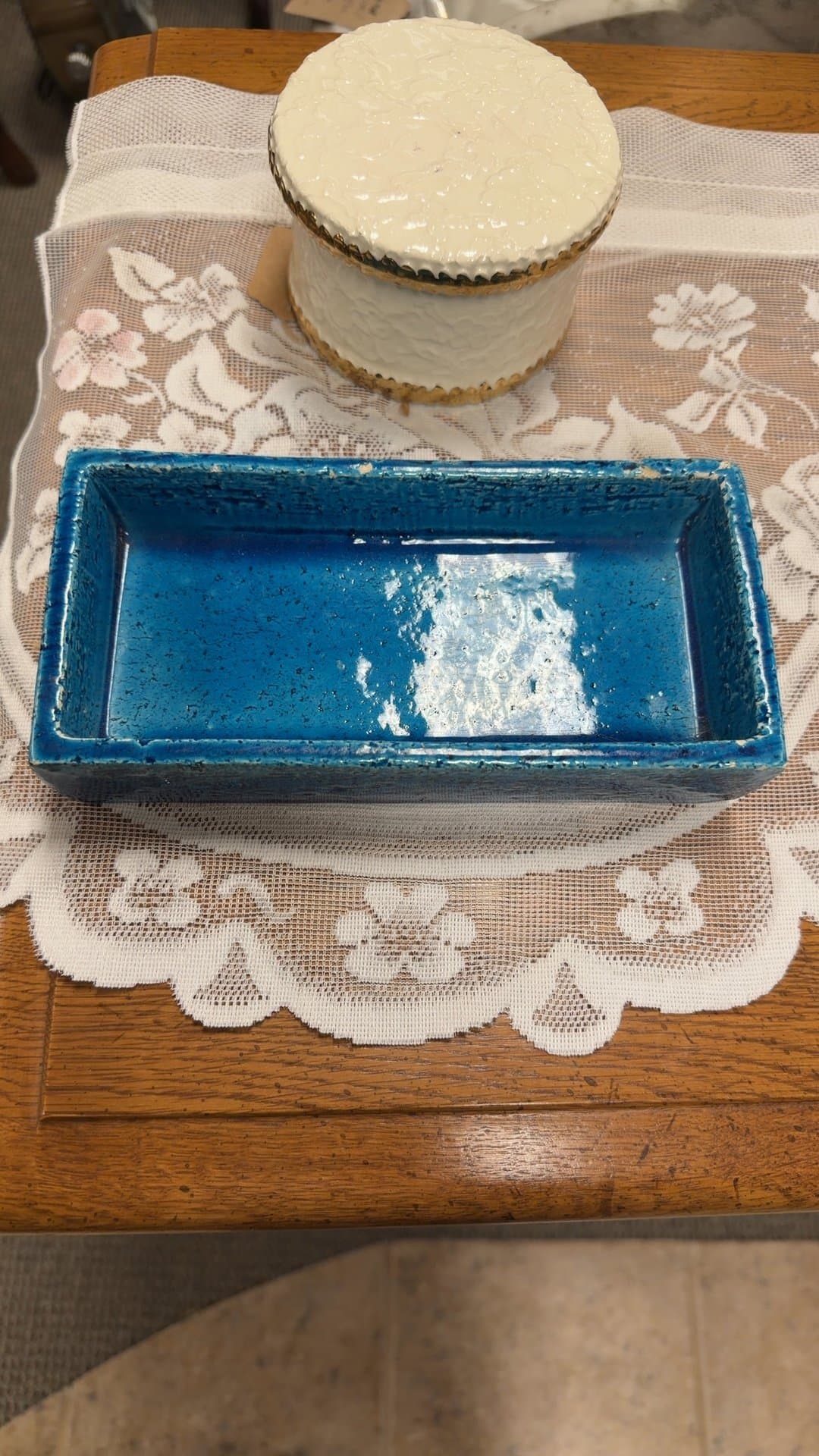 Rimini Blue Trinket Tray by Aldo Londi for Bitossi - Image 1