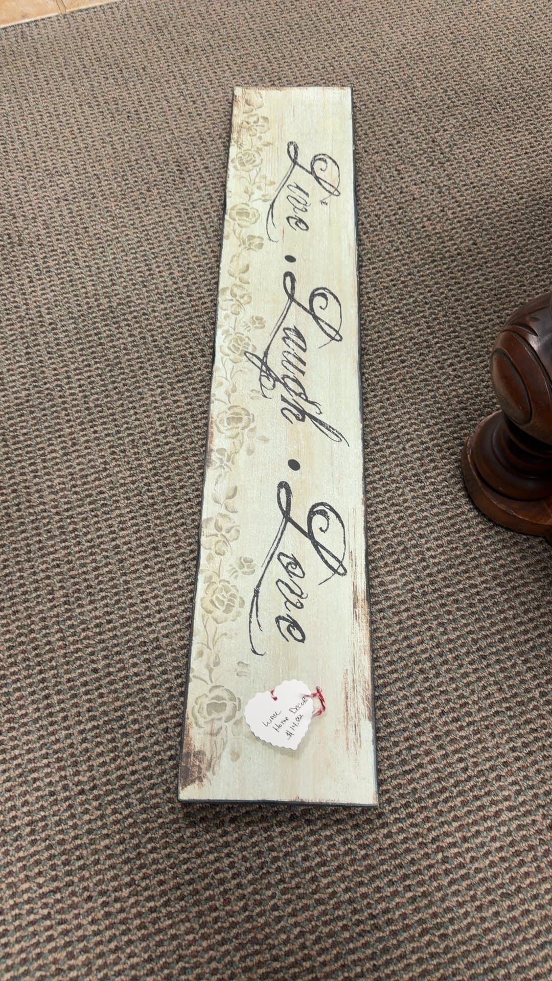 Live Laugh Love Wooden Wall Decor - Image 1