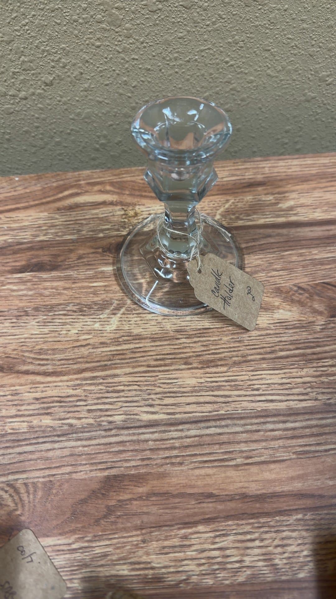 Glass Candle Holder - Image 1