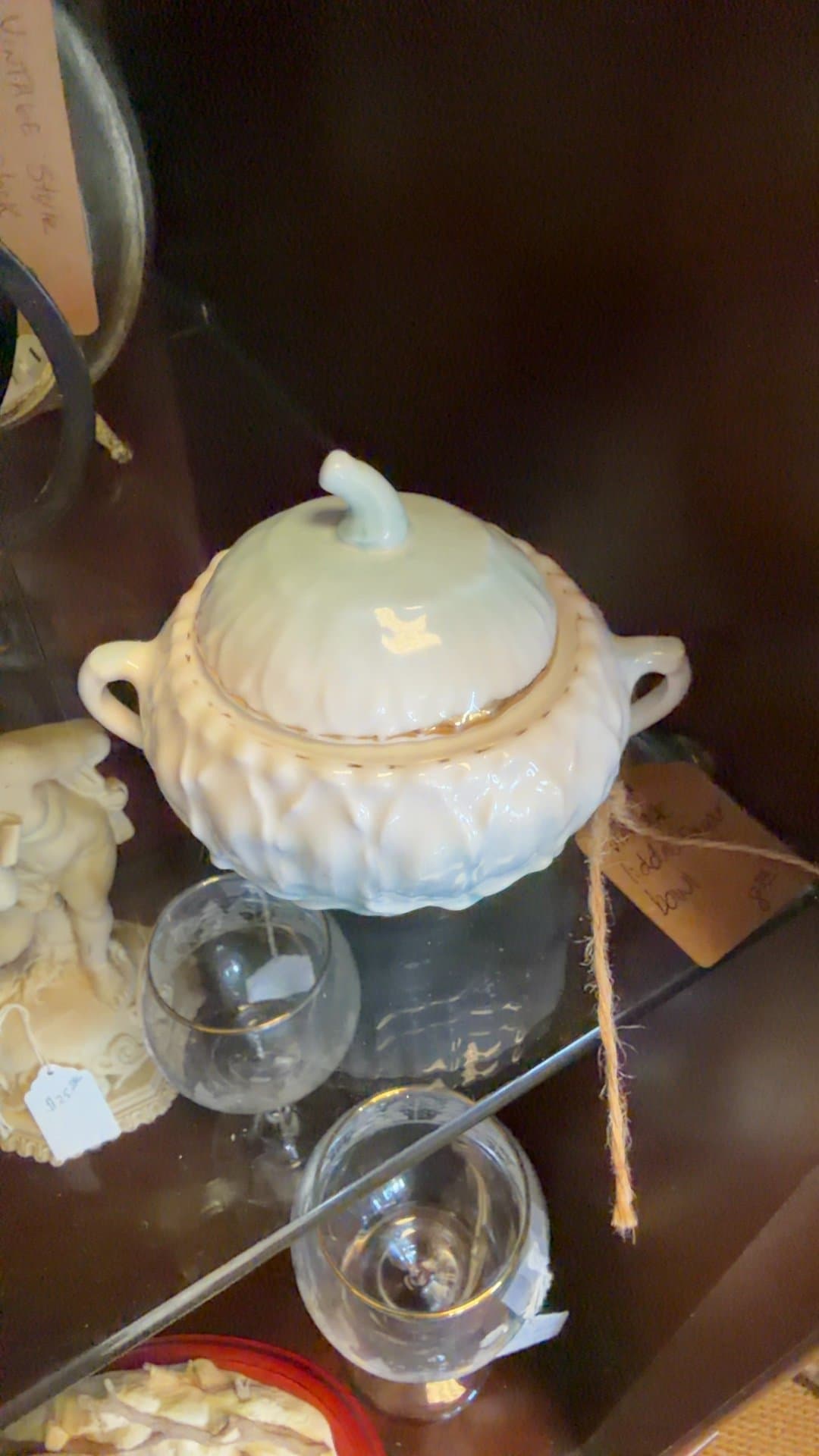 Vintage Lidded Sugar Bowl - Image 1