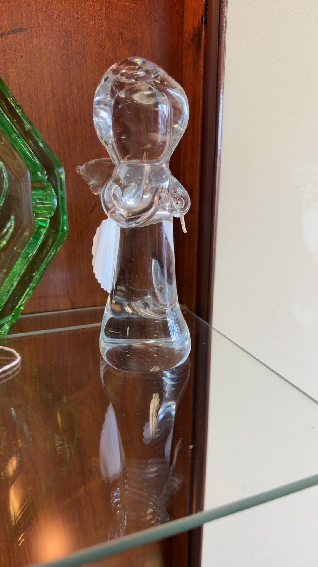 Solid Glass Angel Figurine - Image 1