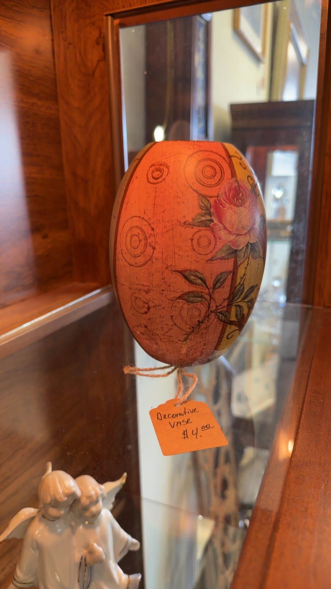Hand-Painted Decorative Vase - Image 1