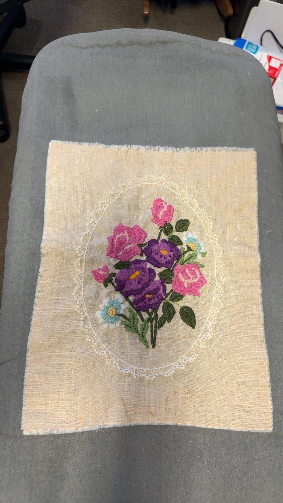 Floral Embroidered Piece - Image 1