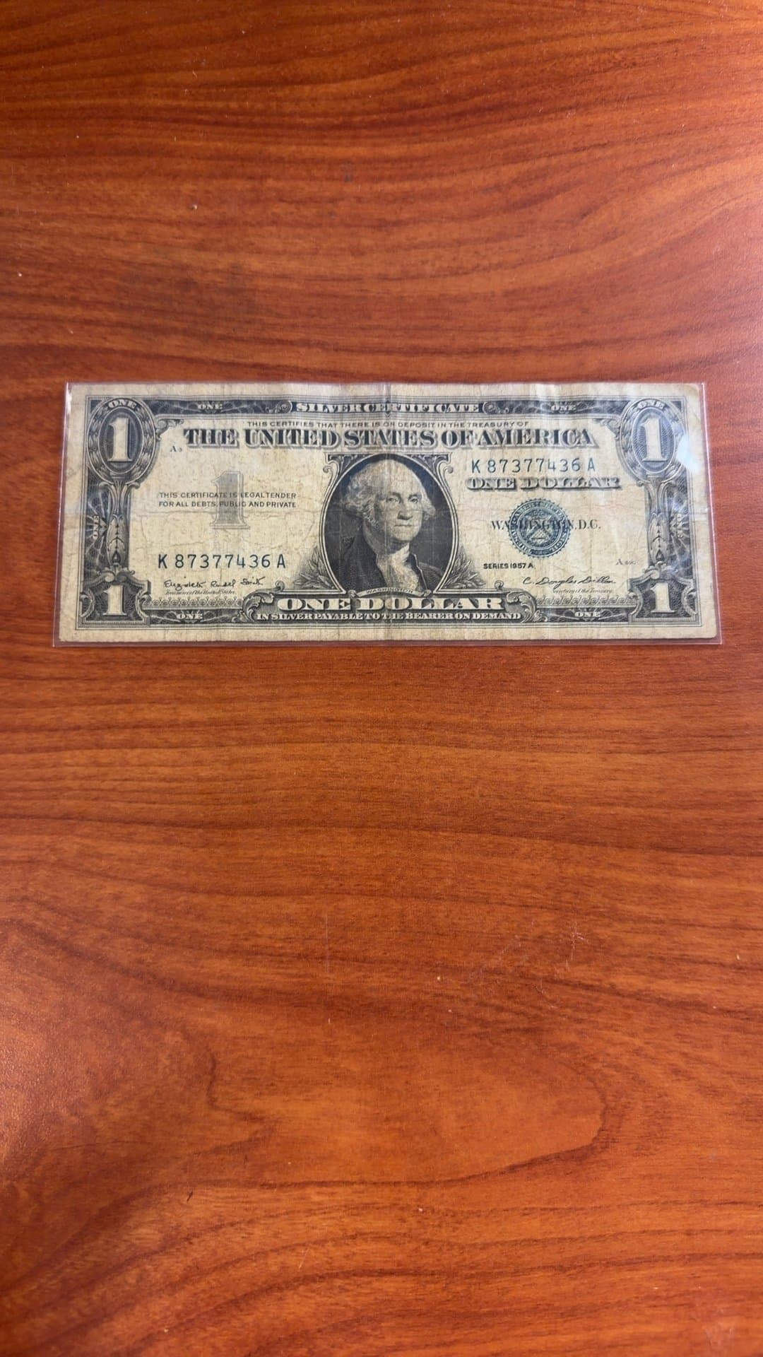 1957 Series One Dollar Silver Certificate - Image 1