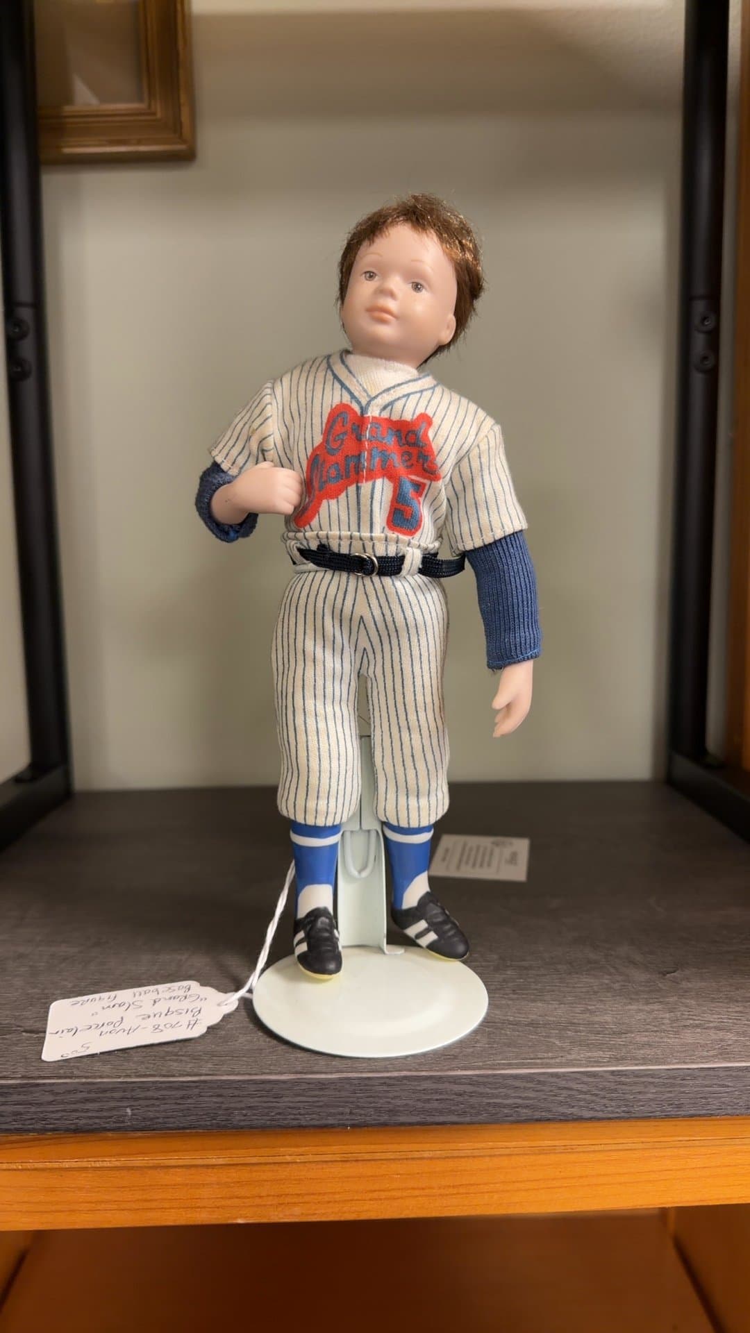 Vintage Baseball Player Doll - Image 1
