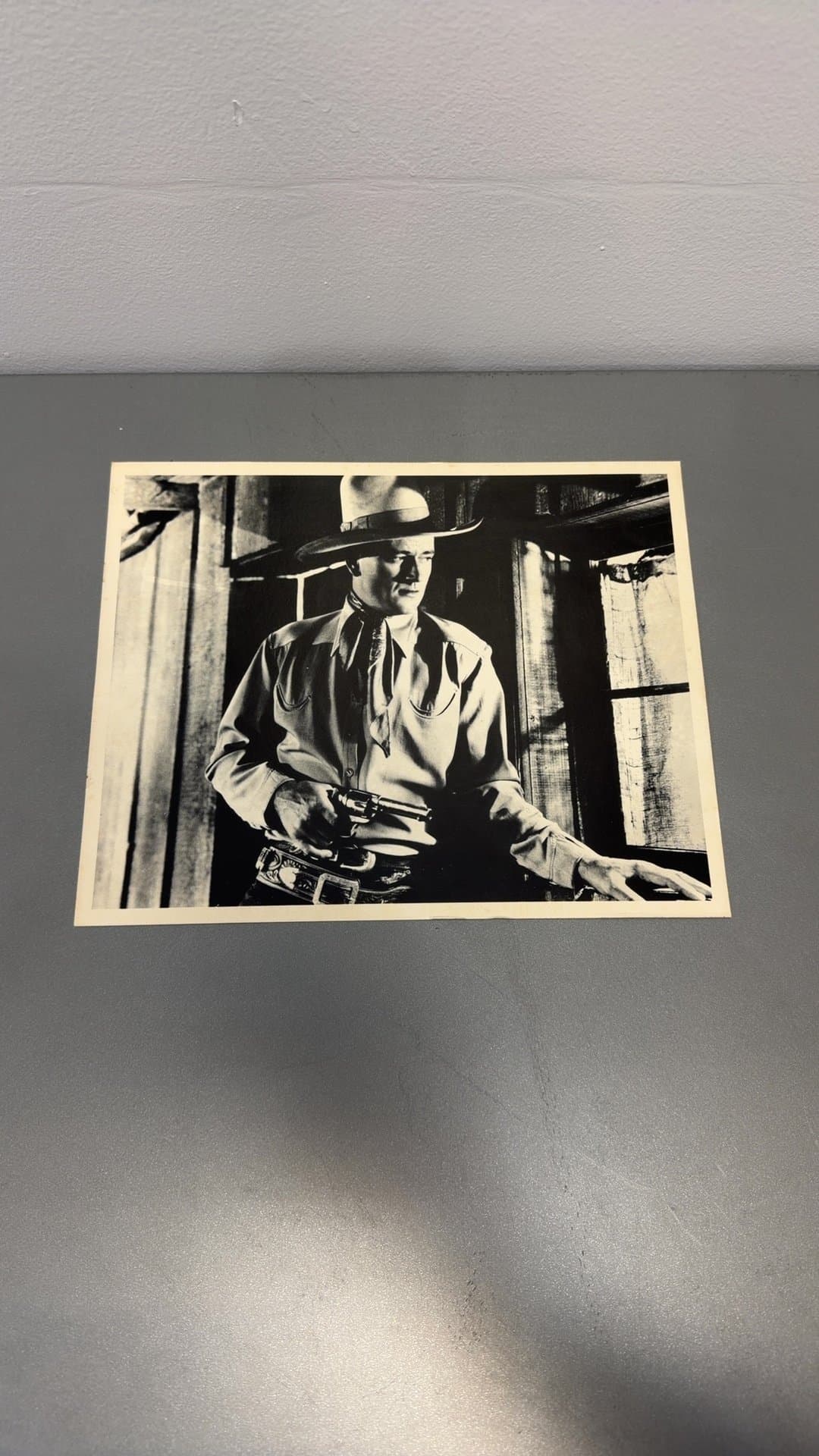 Vintage John Wayne Black and White Studio Still Photograph - Image 1