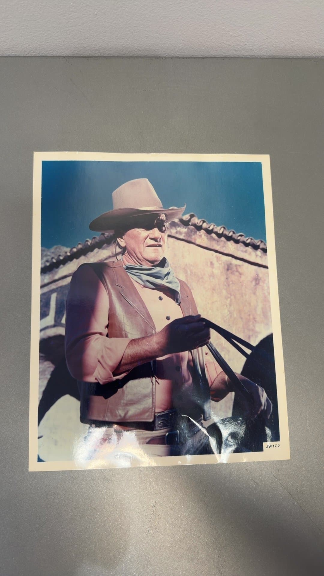 Vintage John Wayne Rooster Cogburn Color Movie Publicity Photograph - Image 1
