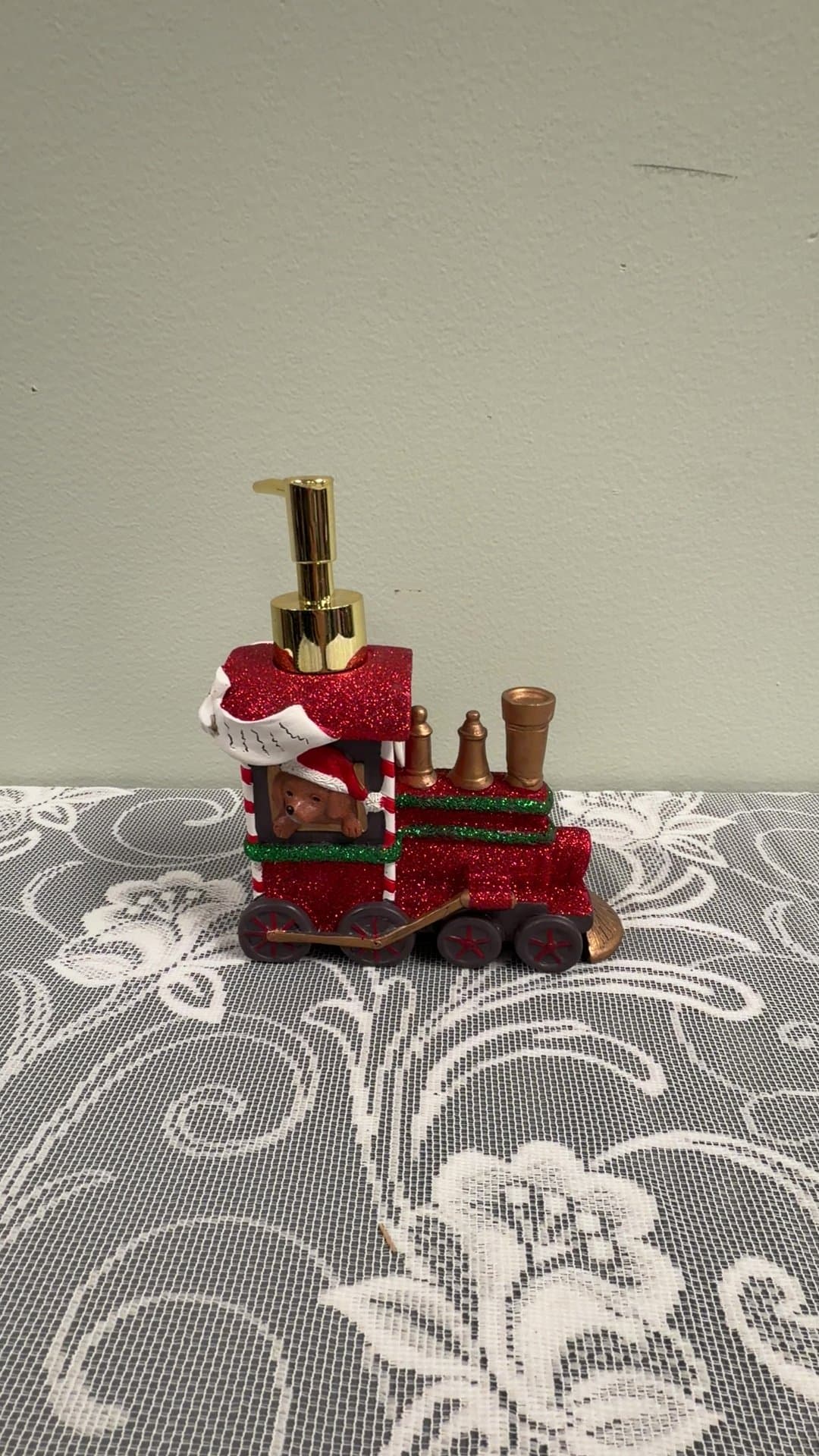 Christmas Santa Train Liquid Soap Dispenser - Image 1