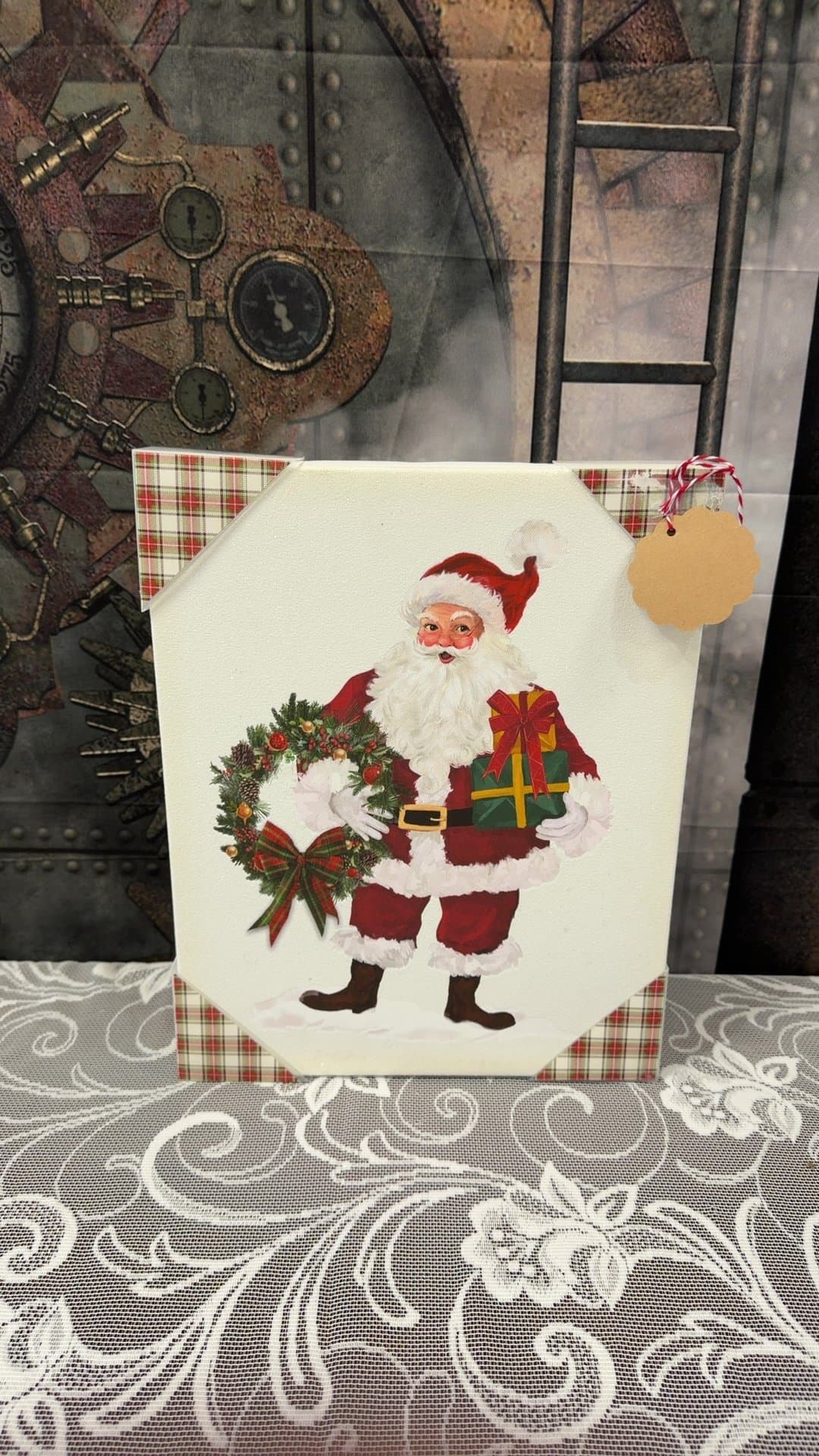 Santa Claus Canvas Wall Art Decor - Image 1