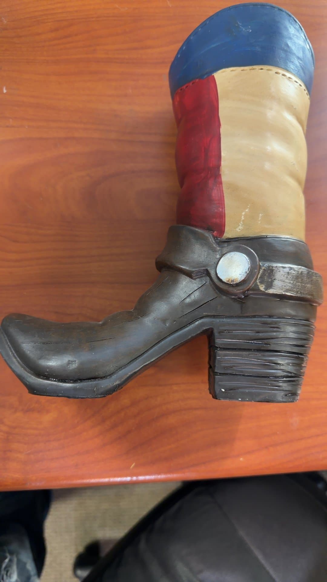 Decorative Cowboy Boot Vase - Image 1