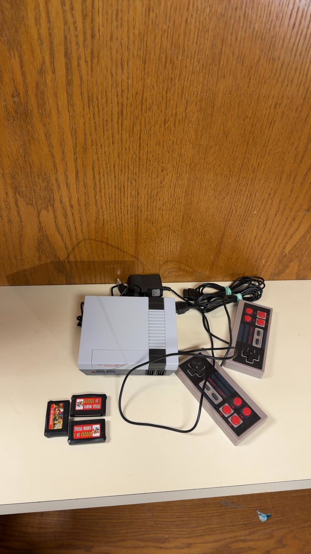 NES Classic Style Mini Famiclone Console Set with Controllers and Multicards - Image 1