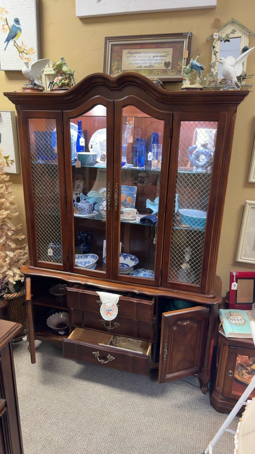 Bernhardt Wooden Hutch - Image 1
