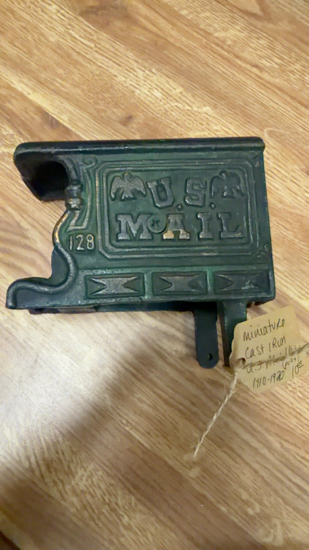 Miniature Cast Iron U.S. Mailbox - Image 1