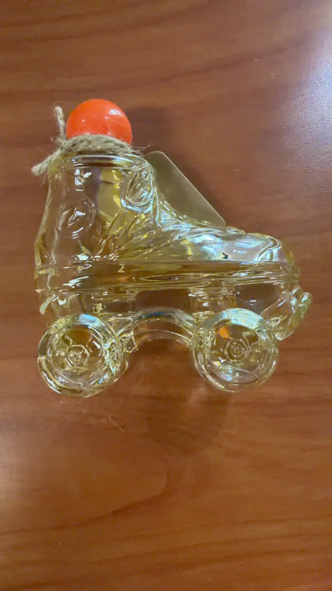 Vintage Glass Roller Skate Bottle - Image 1