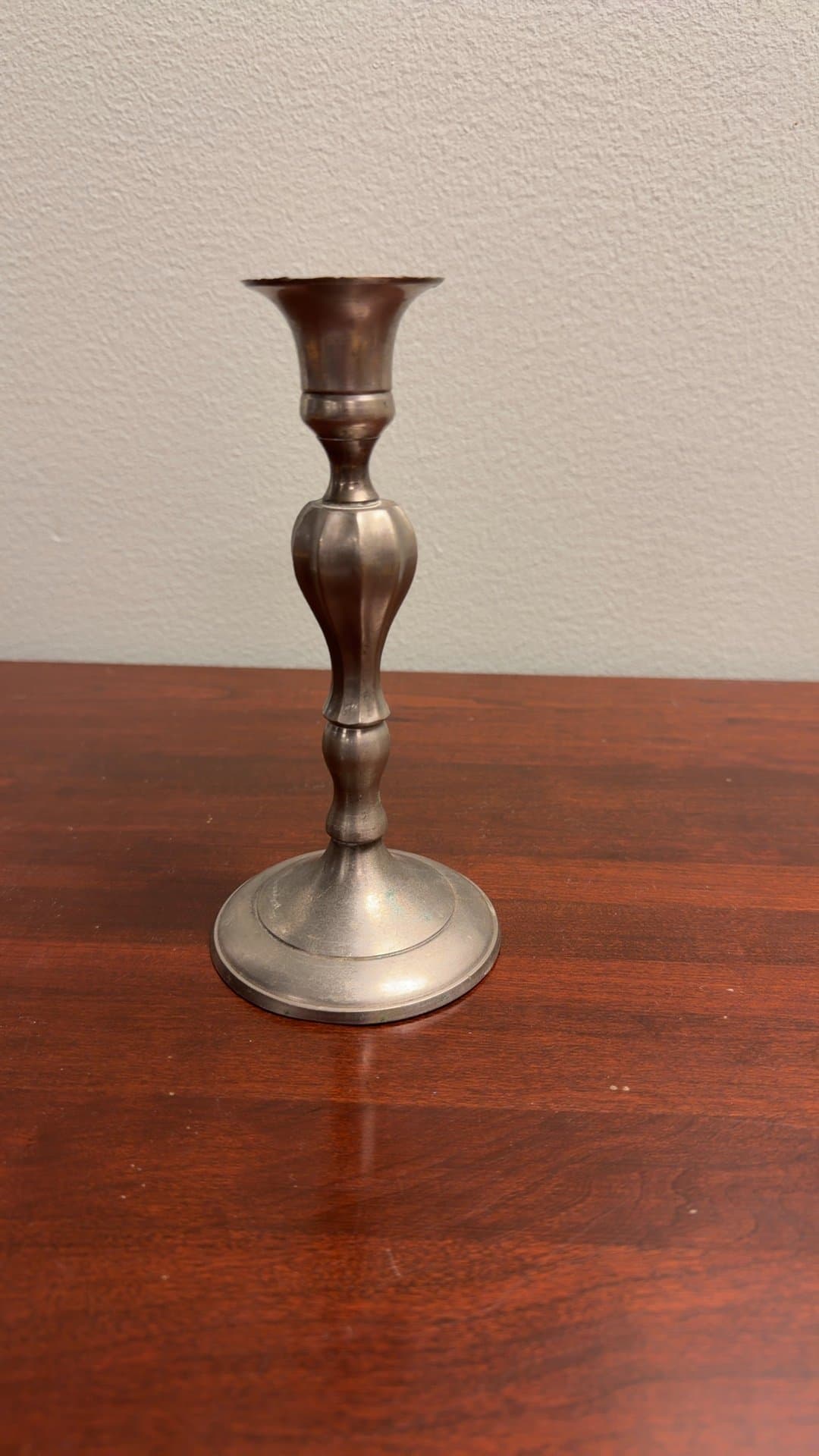 Vintage Silver Plated Candlestick Holder - Image 1