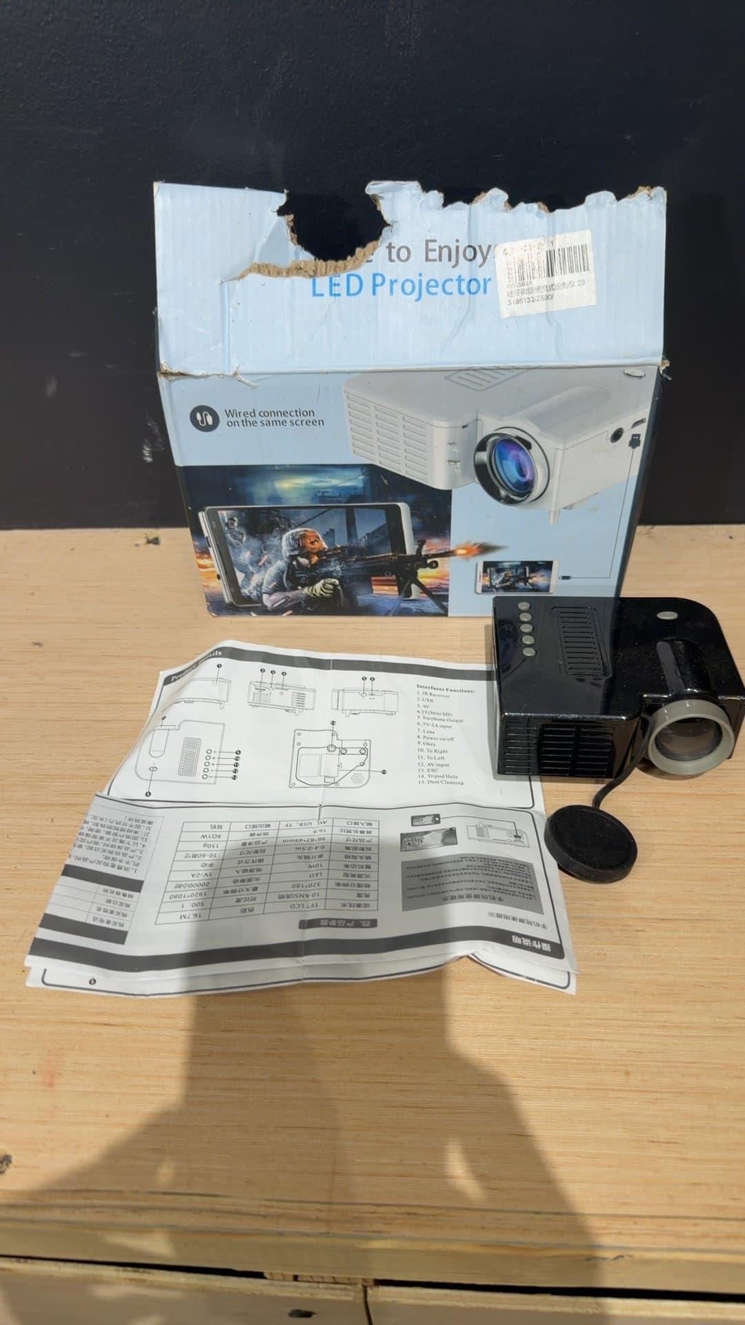 Portable Mini LED Projector Model C28C - Image 1