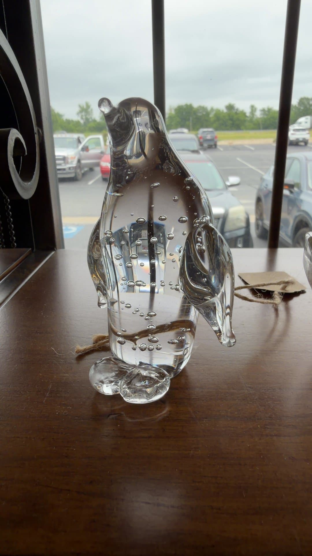 Clear Crystal Penguin Paperweight - Image 1