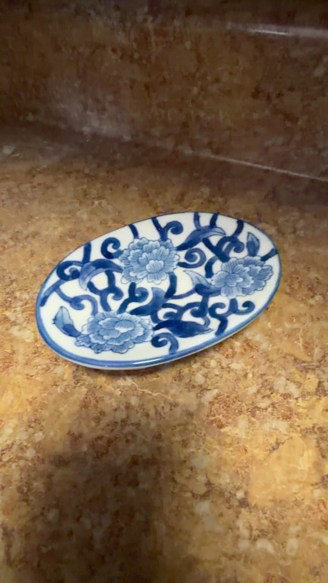 Blue and White Porcelain Dish - Image 1