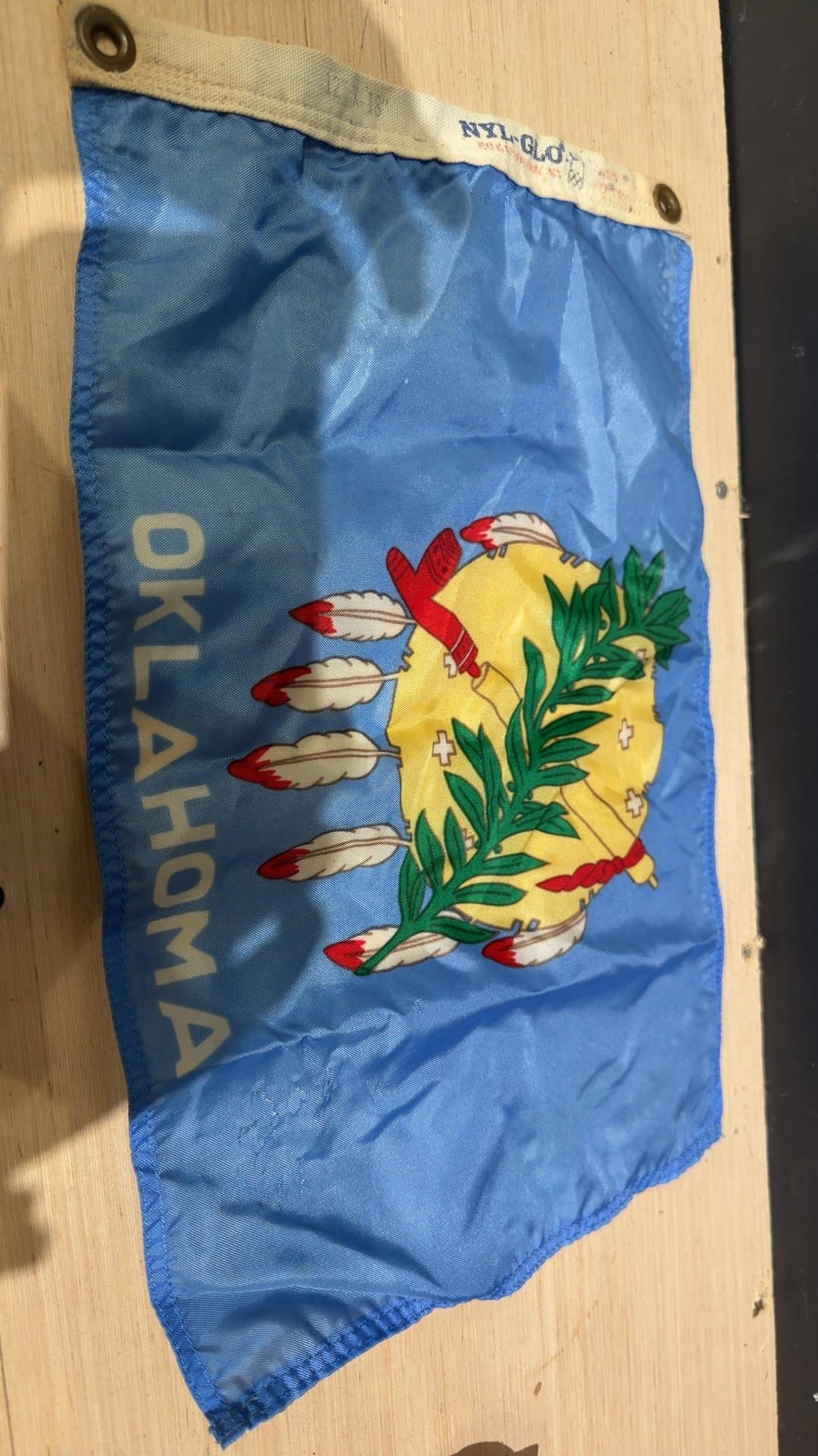 Nyl-Glo Oklahoma State Flag 12 x 18 Inch - Image 1