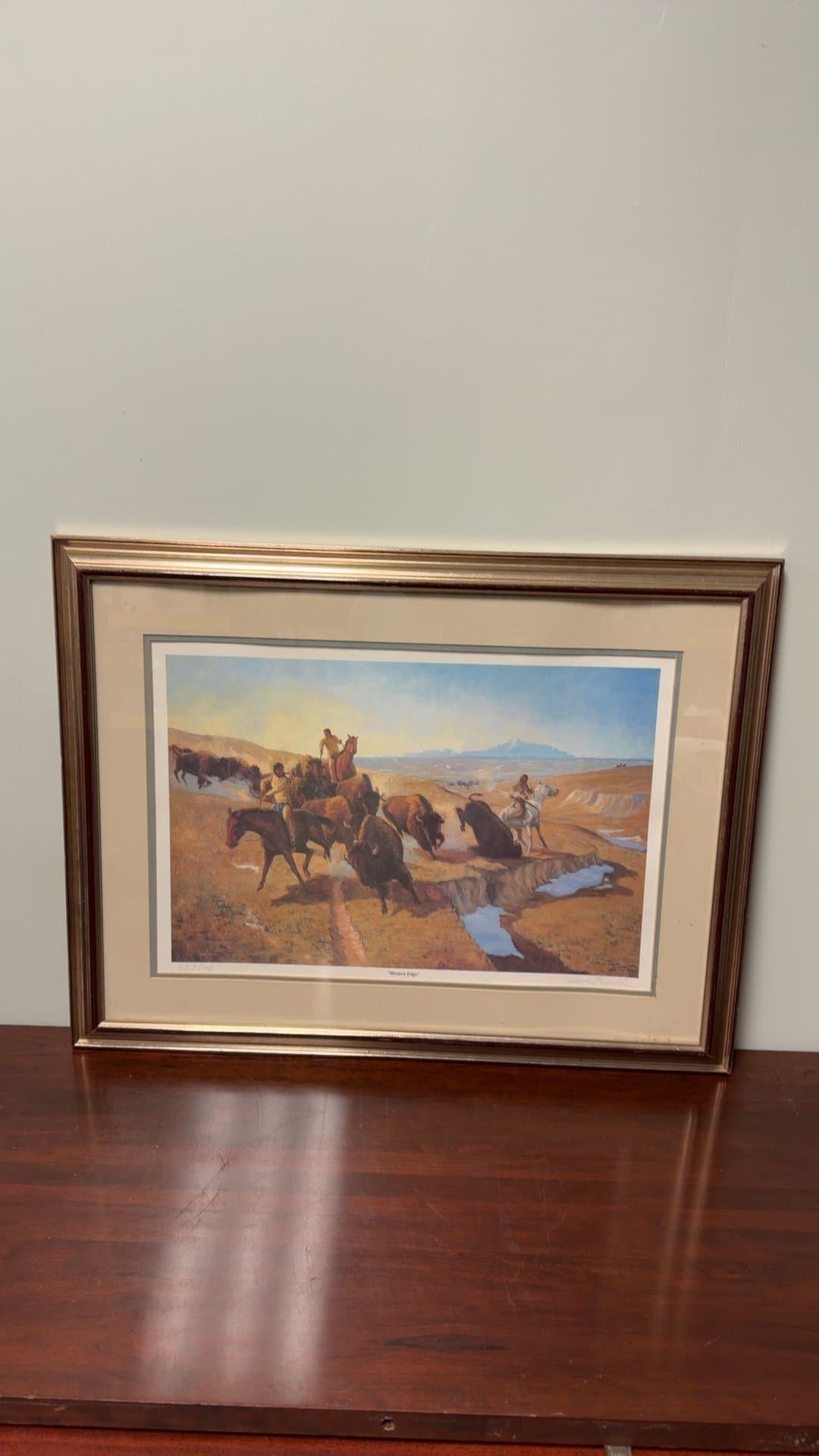 Framed Western Art Print by Dennis Reynolds - Image 1