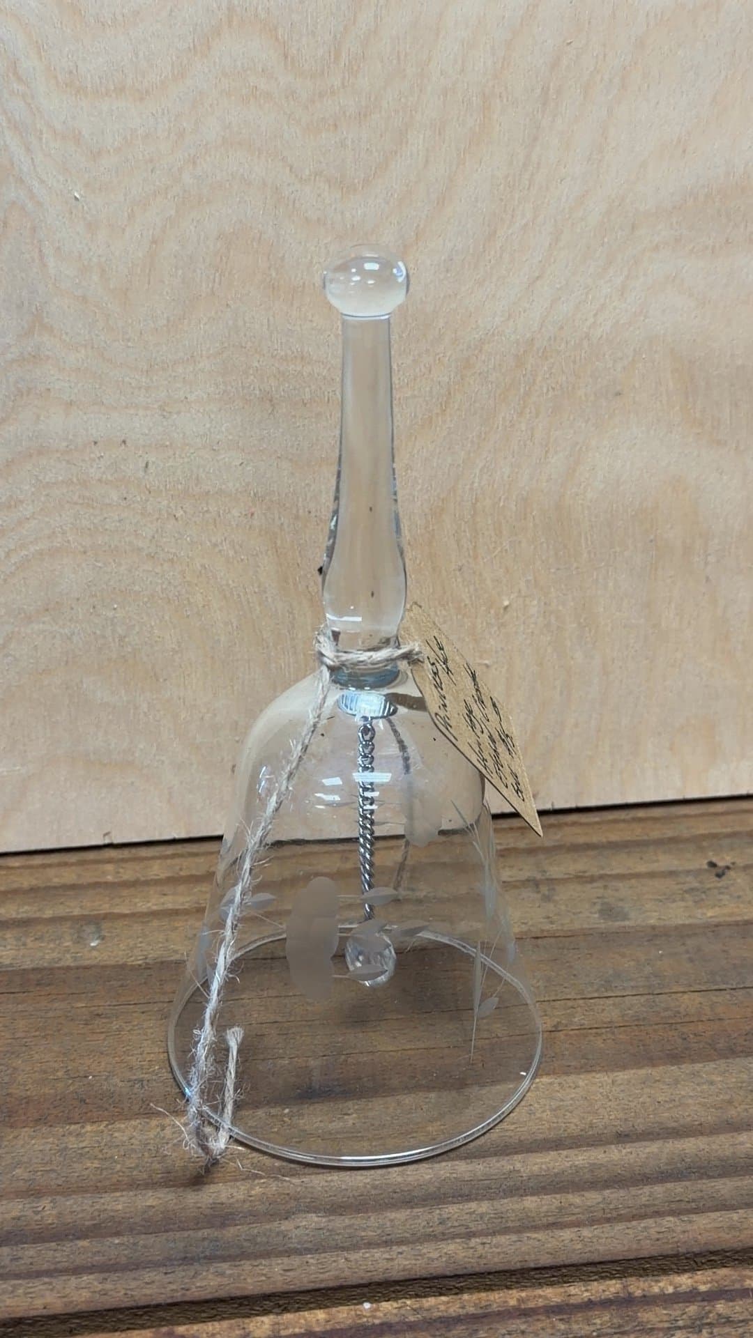 Princess House Heritage Etched Crystal Bell - Image 1
