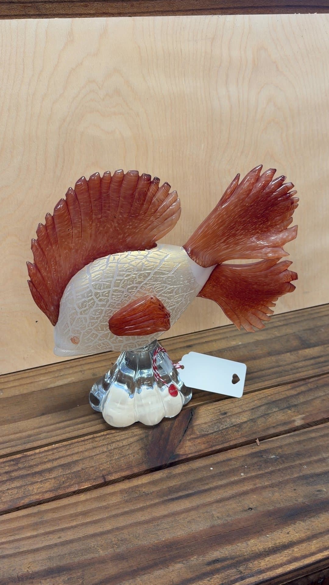 Murano Glass Fish Sculpture - Image 1