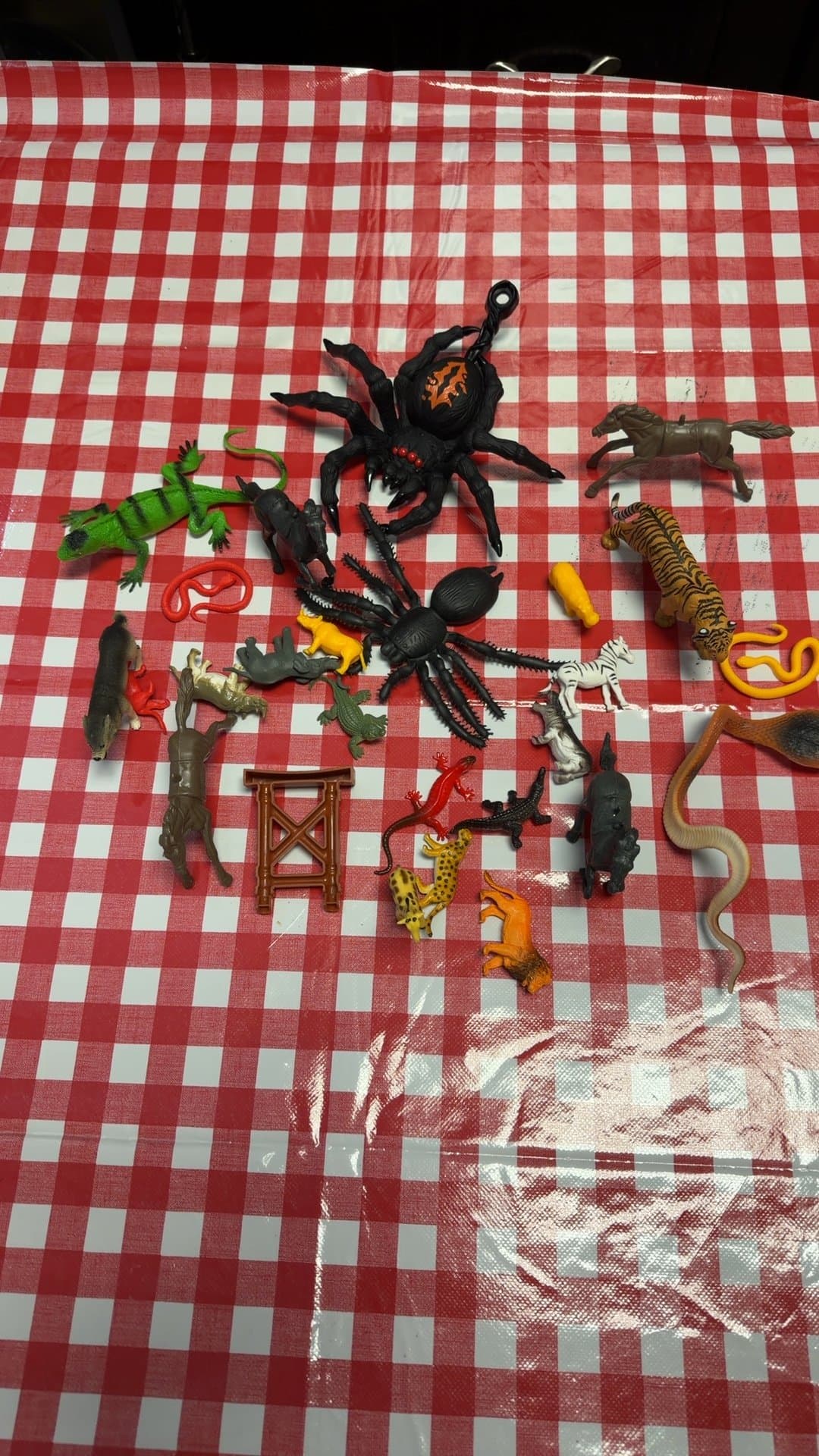 Plastic Animal and Insect Toy Figurines Lot - Image 1