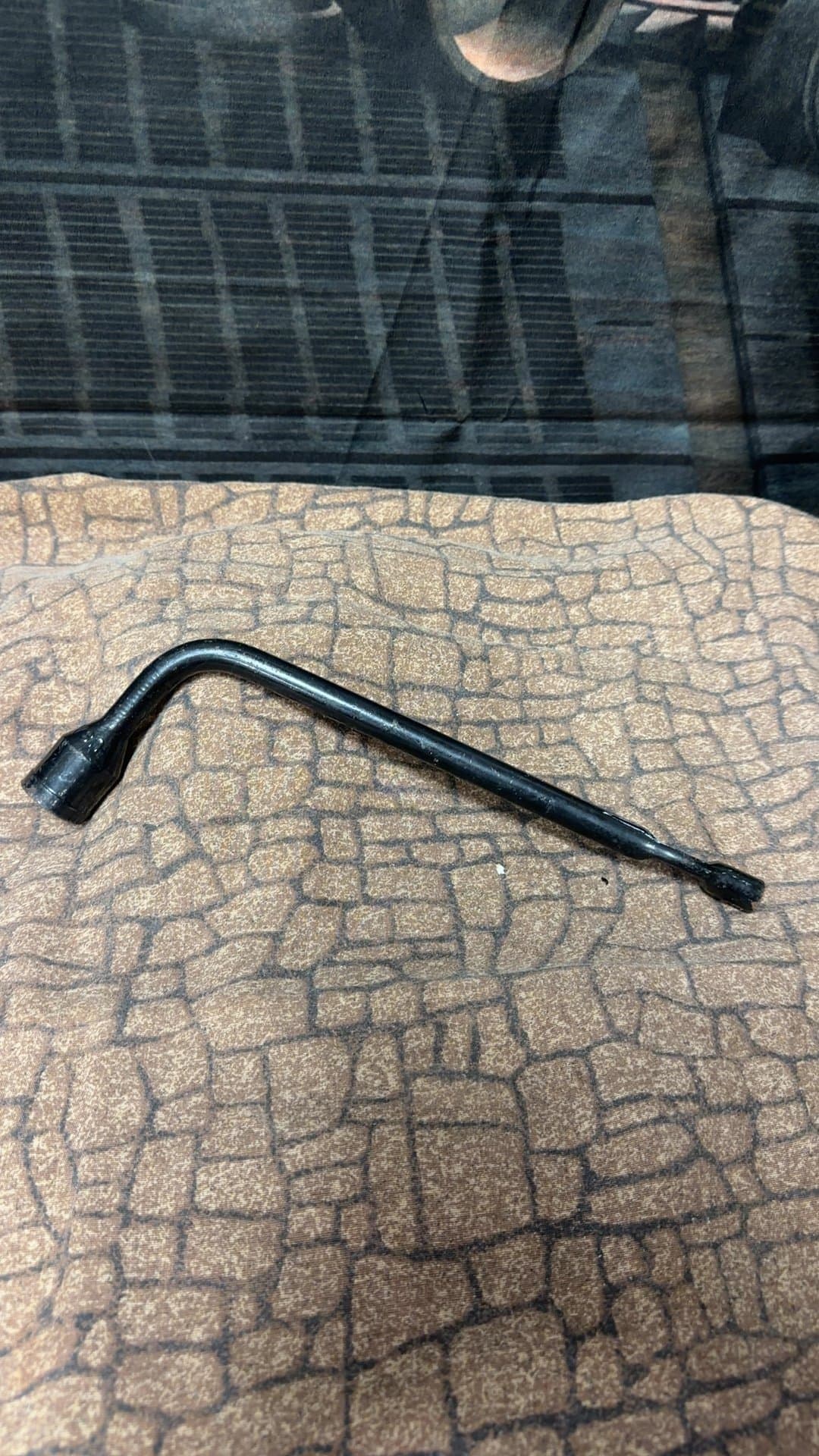 L-Shaped Tire Iron Lug Wrench - Image 1