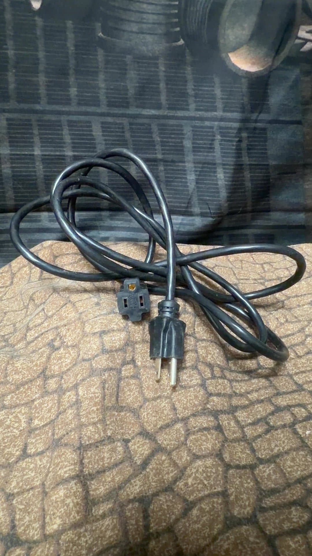 Black Extension Cord - Image 1