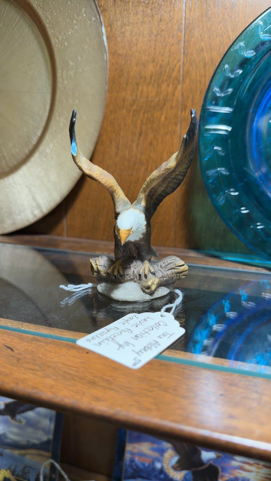 Bald Eagle Porcelain Figurine - Image 1