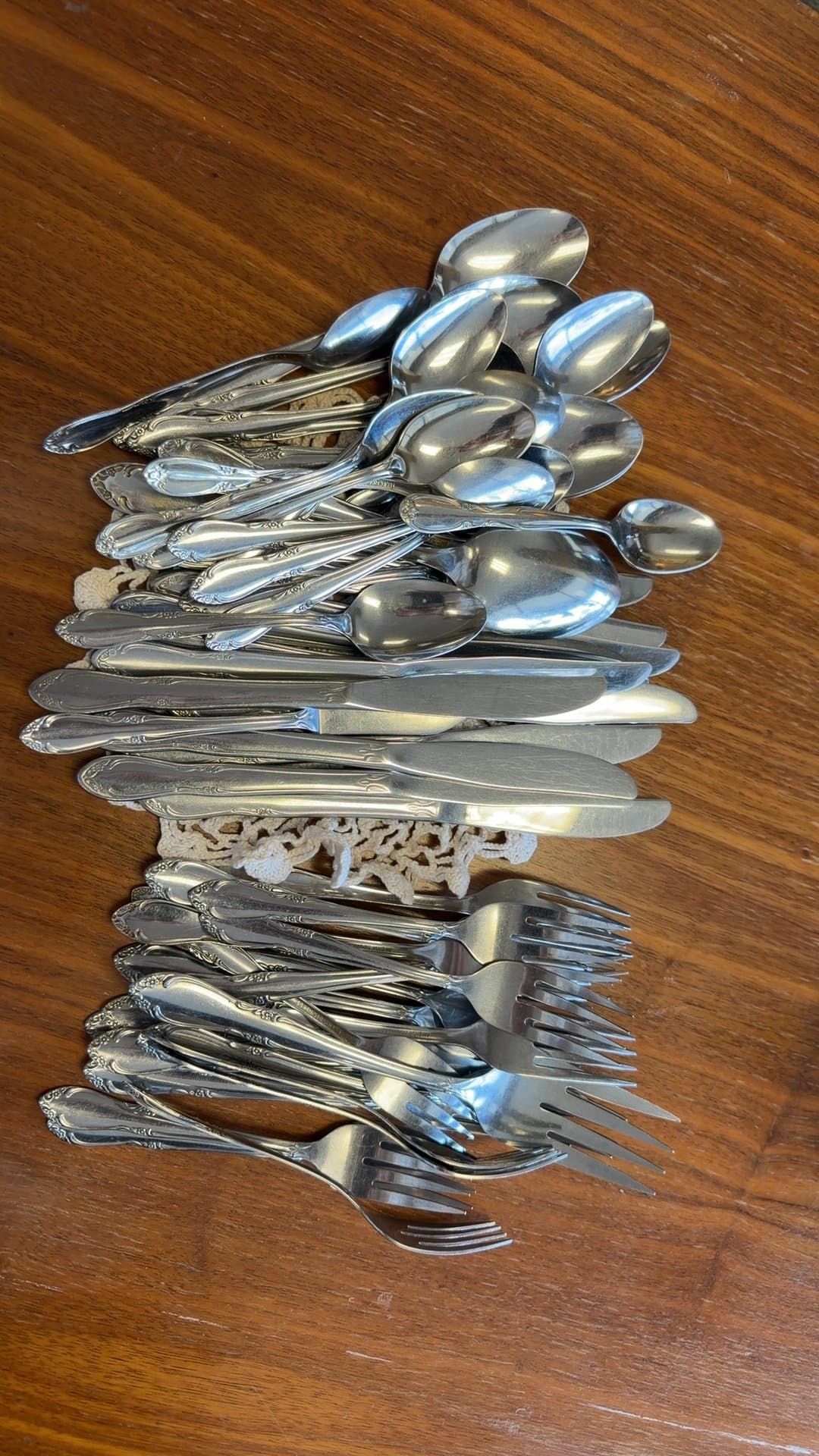 Vintage Silverware Set - Image 1