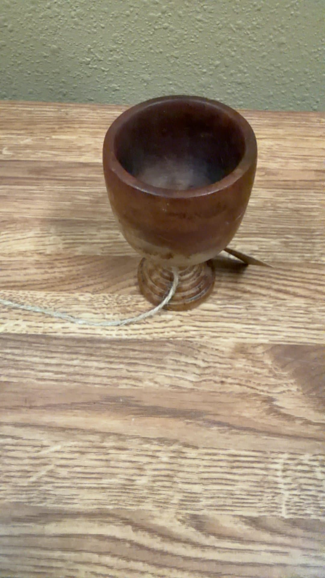 Small Wooden Goblet - Image 1