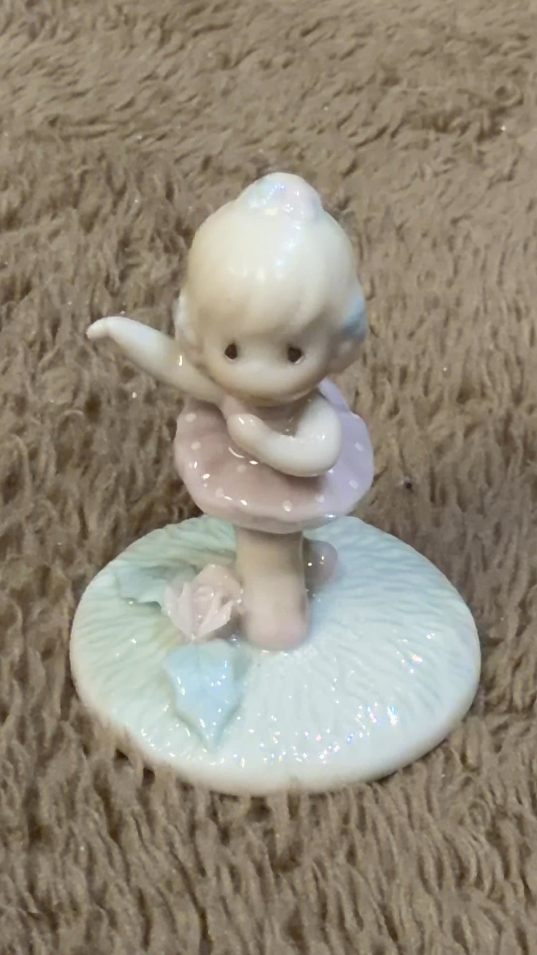 Precious Moments Miniature Porcelain Ballerina Figurine - Image 1