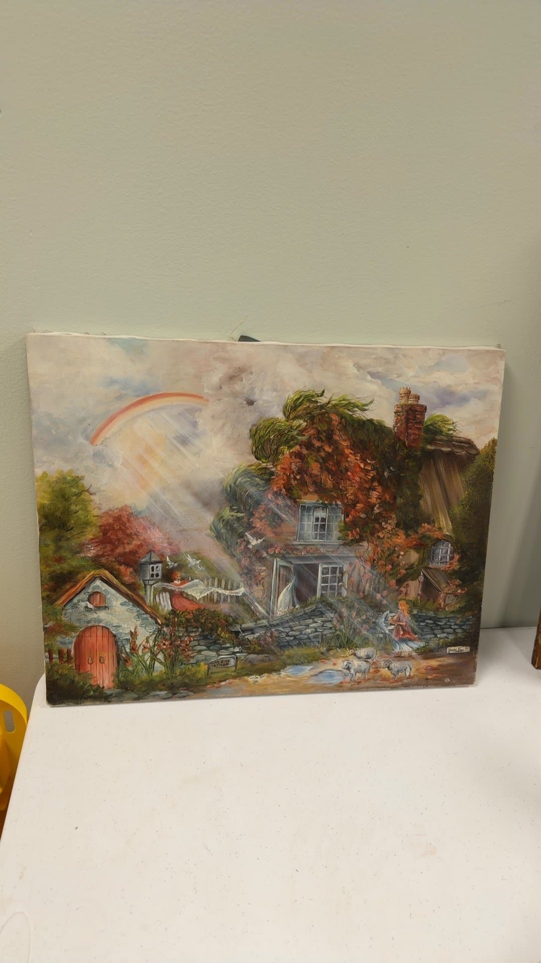 Cottage Landscape Painting by Joan Box - Image 1
