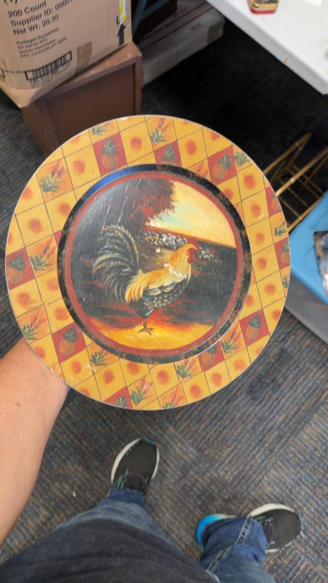 Decorative Rooster Plate - Image 1