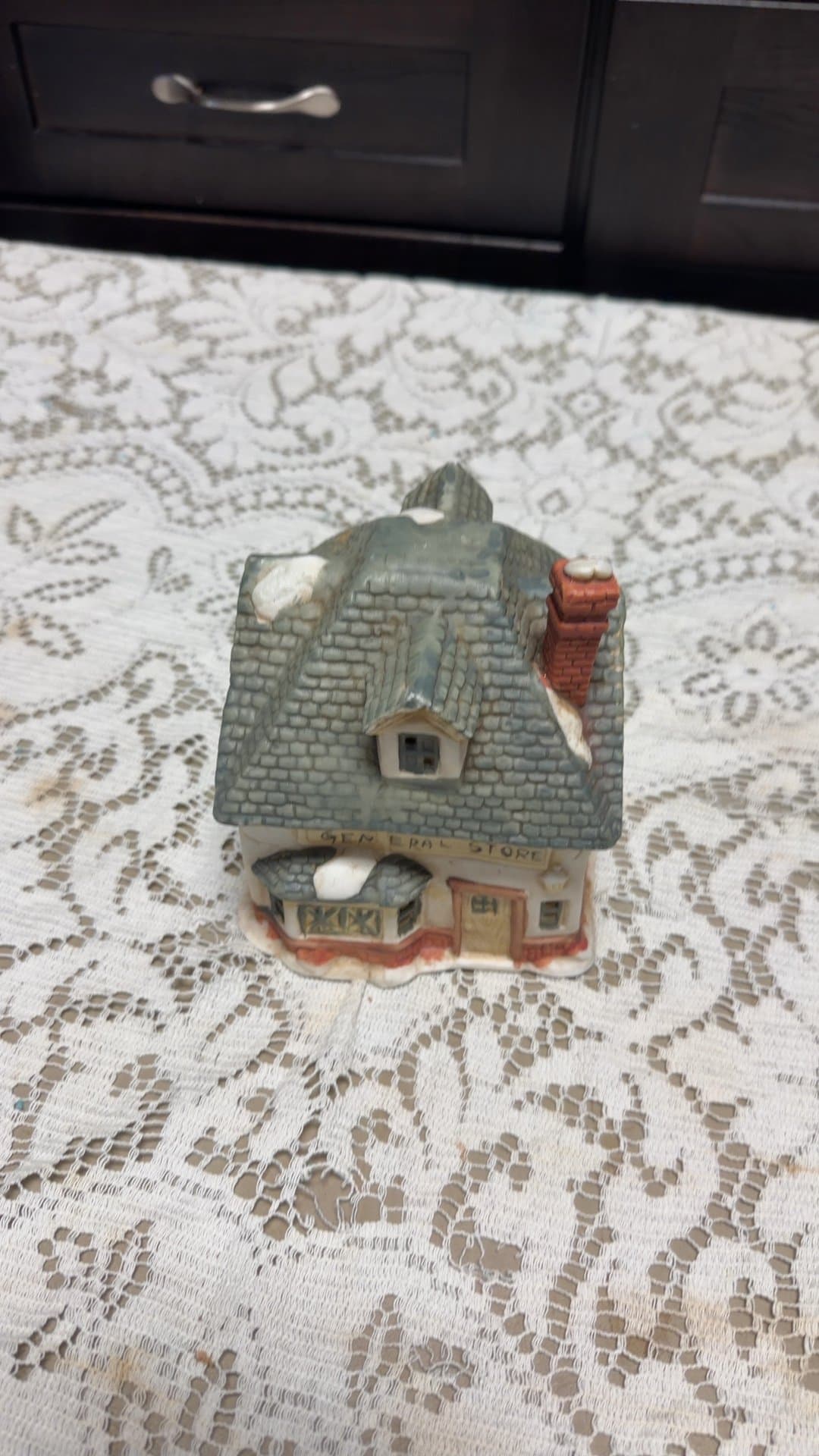 General Store porcelain lighted Christmas village collection piece - Image 1