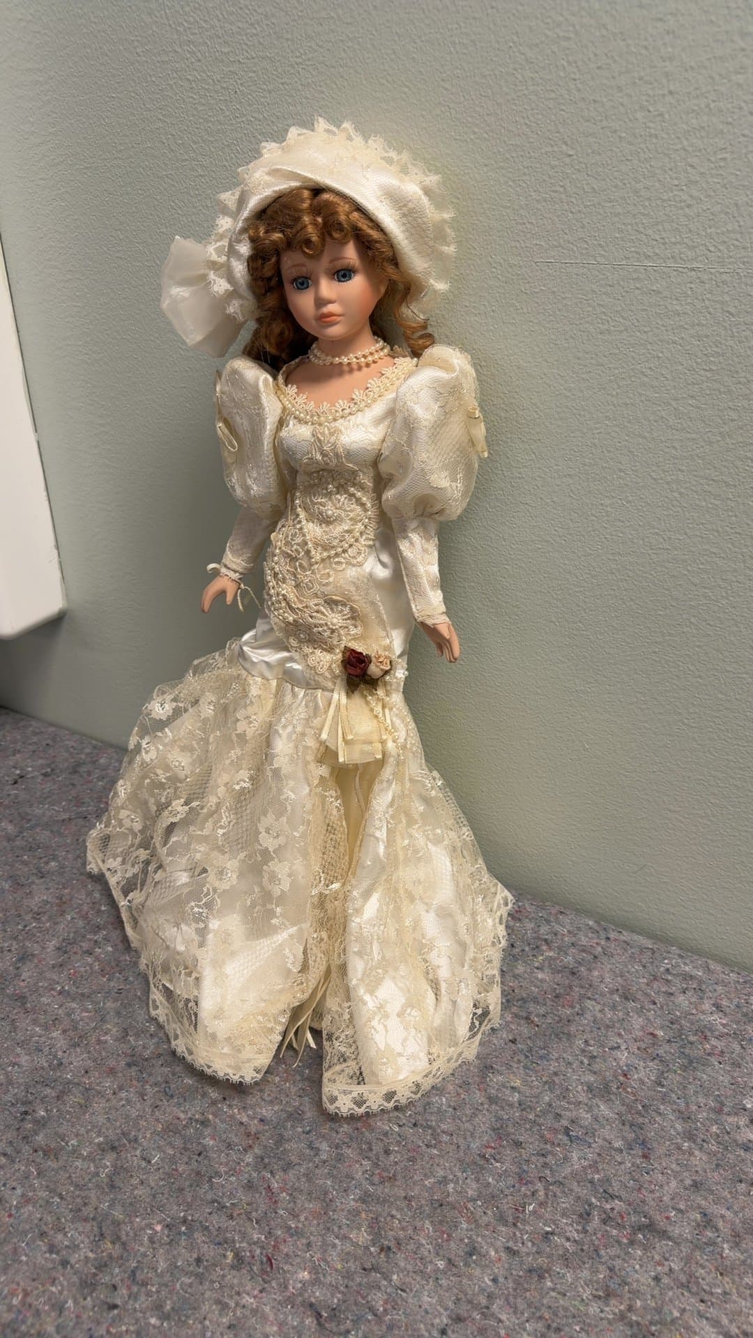 Porcelain Victorian Bride Doll - Image 1