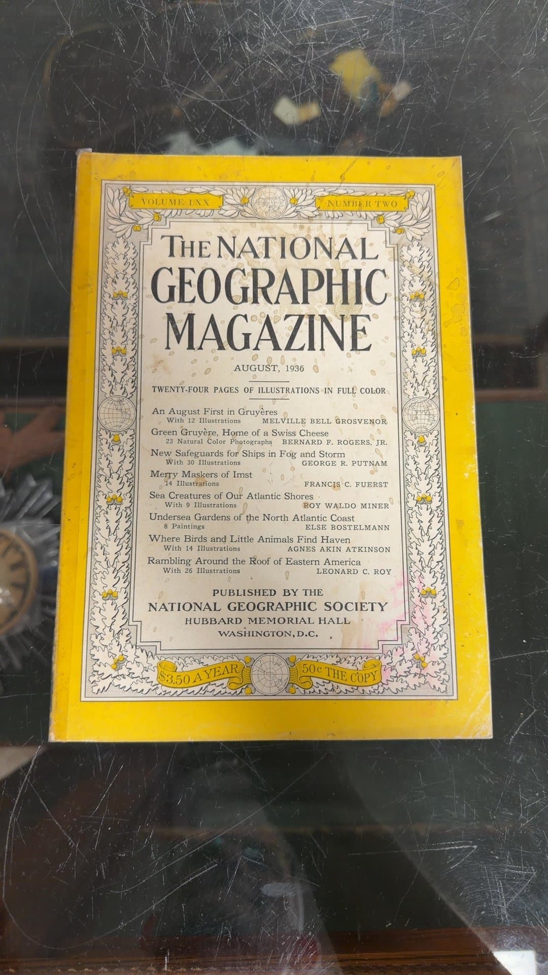 National Geographic Magazine August 1936 - Image 1