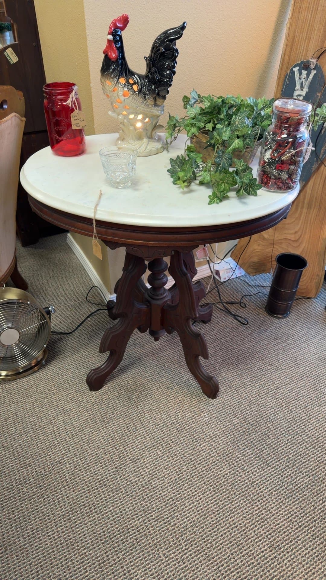 Victorian Turtle Top Table - Image 1