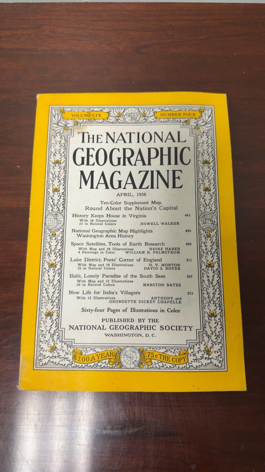 National Geographic Magazine April 1956 - Image 1