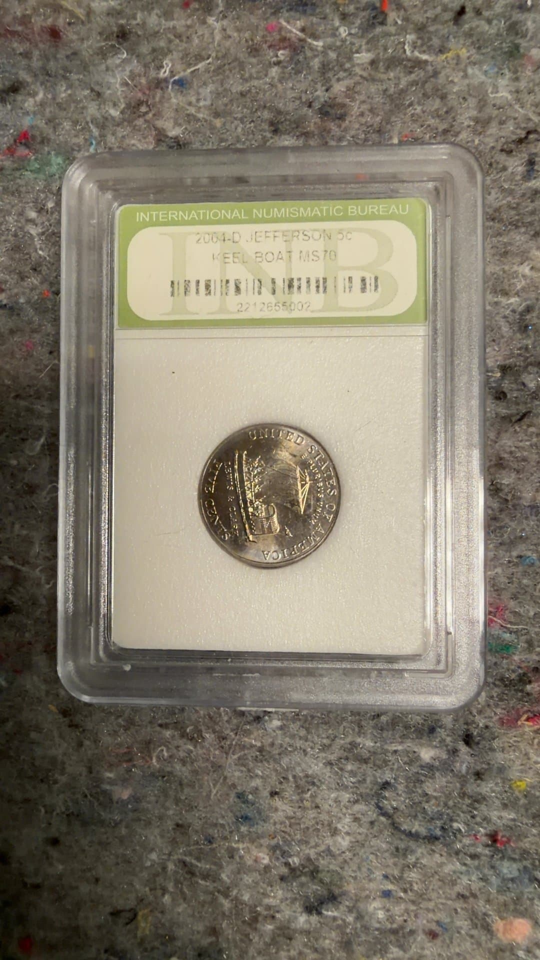 2004-D Jefferson Nickel Keel Boat MS70 - Image 1